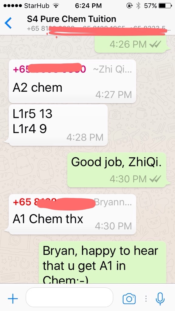 中四化学考获A1/A2